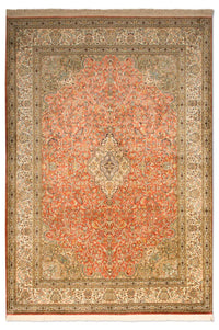 Sidenmatta - Kashmir Silk - 244 x 168 cm - orange