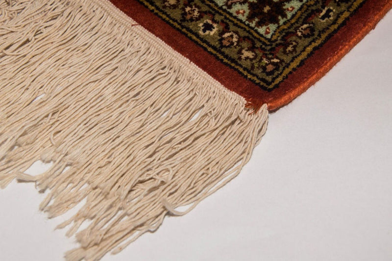 Sidenmatta - Kashmir Silk - 244 x 168 cm - orange