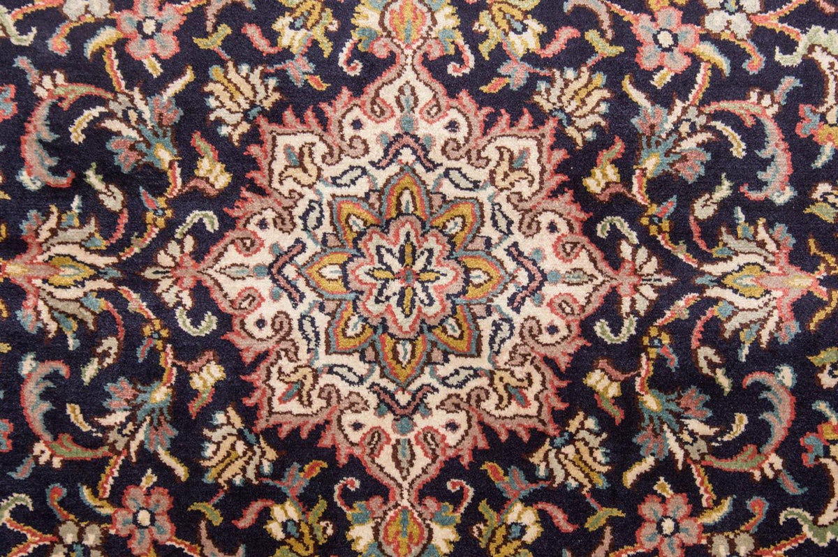 Sidenmatta - Kashmir Silk - 150 x 93 cm - mörkblå