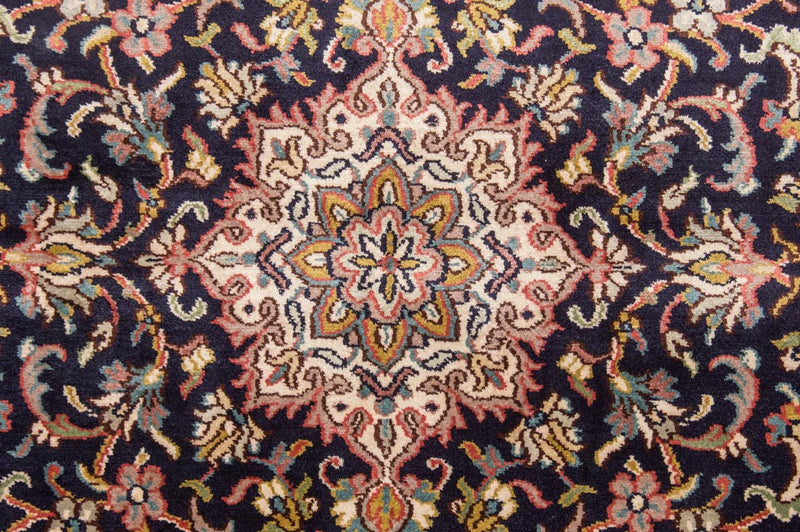 Sidenmatta - Kashmir Silk - 150 x 93 cm - mörkblå