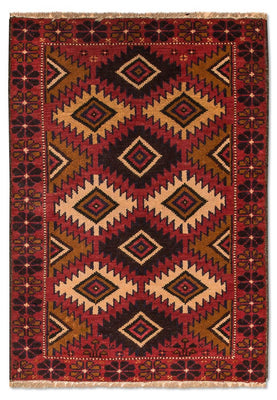 Baluch-matta - 118 x 79 cm - röd