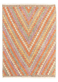 Kelim Carpet - Splash - 200 x 155 cm - flerfärgad