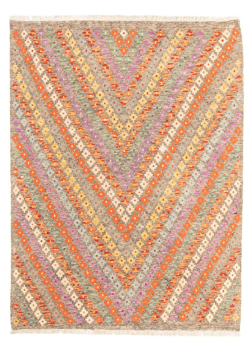 Kelim Carpet - Splash - 200 x 155 cm - flerfärgad