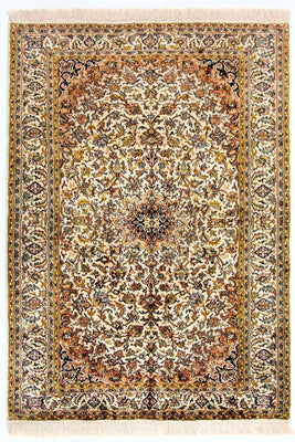 Sidenmatta - Kashmir Silk - 149 x 89 cm - beige