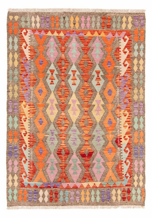 Kelim Carpet - Splash - 207 x 155 cm - flerfärgad