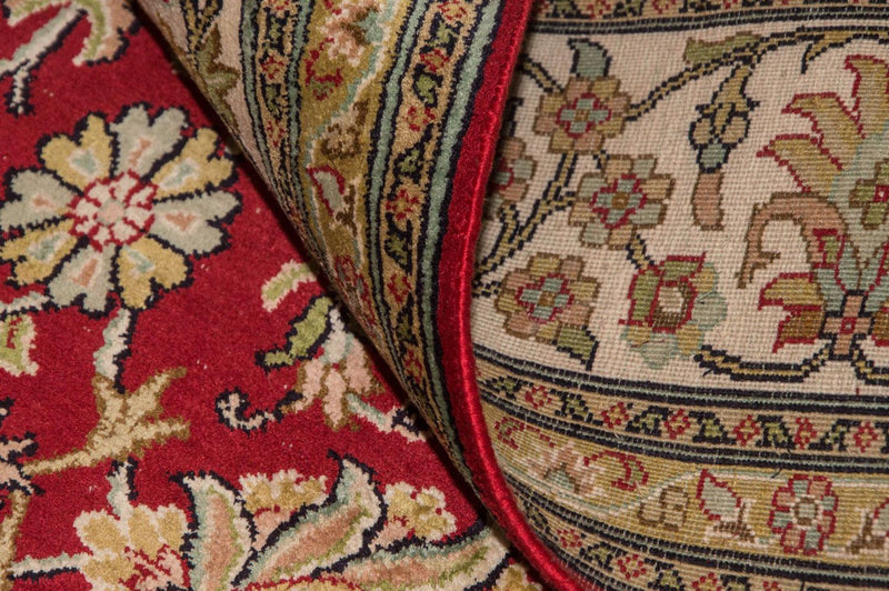 Sidenmatta - Kashmir Silk - 214 x 150 cm - röd