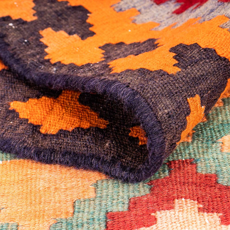 Runner Kelim-matta - gammal - 350 x 135 cm - flerfärgad