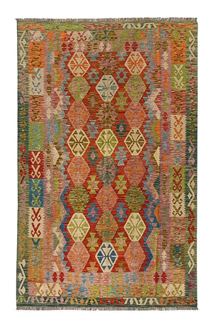 Kelim Carpet - Splash - 300 x 206 cm - flerfärgad