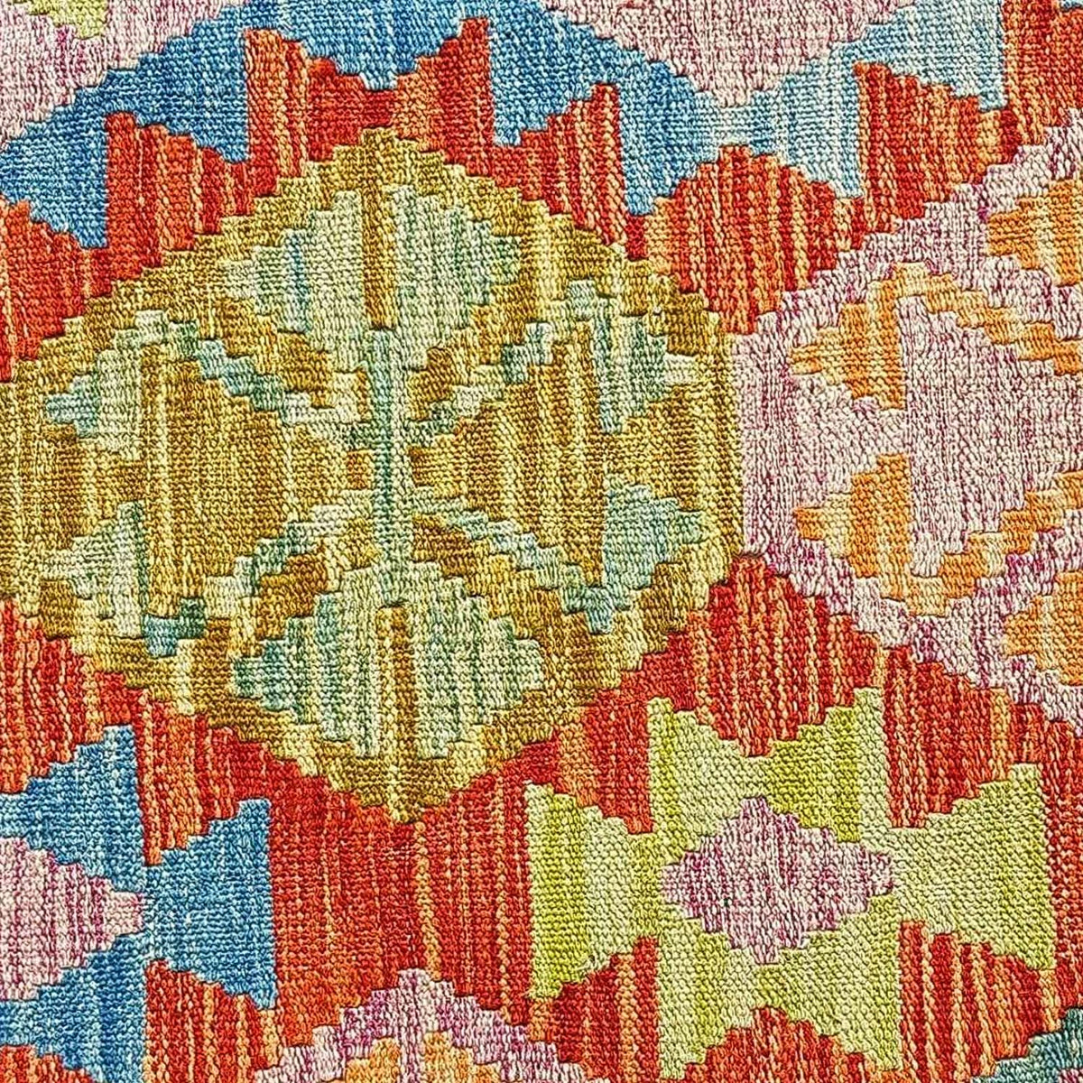 Kelim Carpet - Splash - 300 x 206 cm - flerfärgad