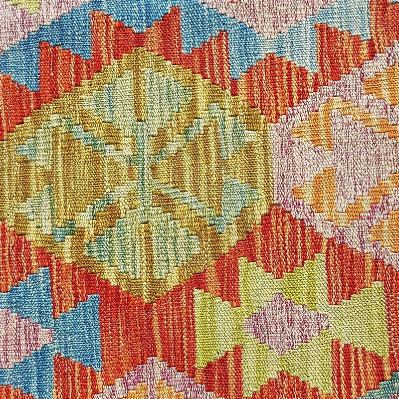 Kelim Carpet - Splash - 300 x 206 cm - flerfärgad