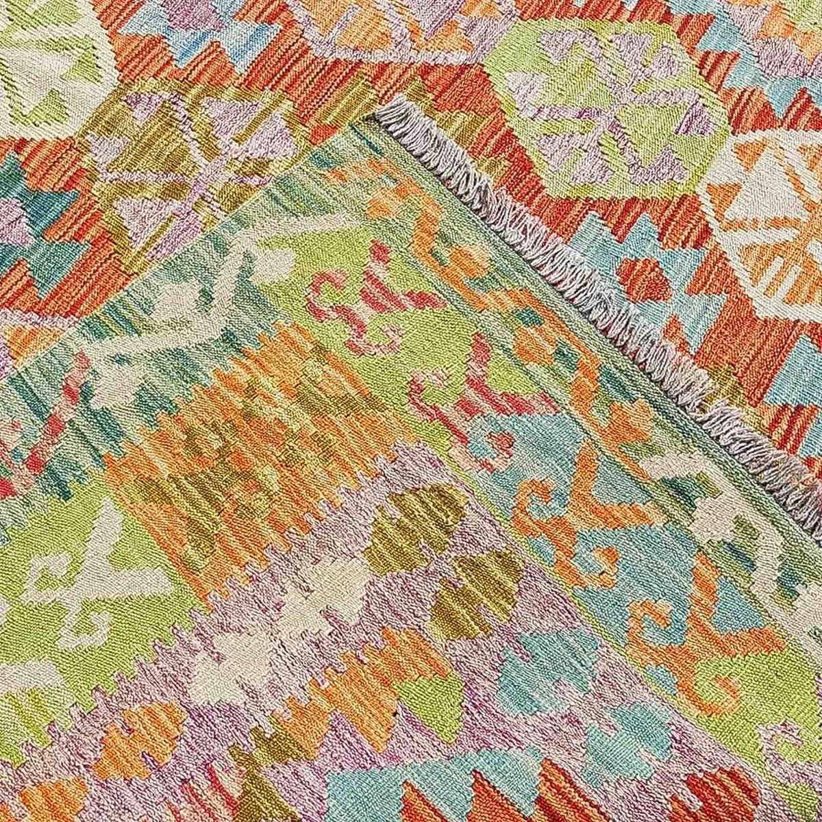 Kelim Carpet - Splash - 300 x 206 cm - flerfärgad