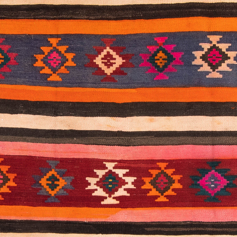 Runner Kelim-matta - gammal - 330 x 145 cm - flerfärgad