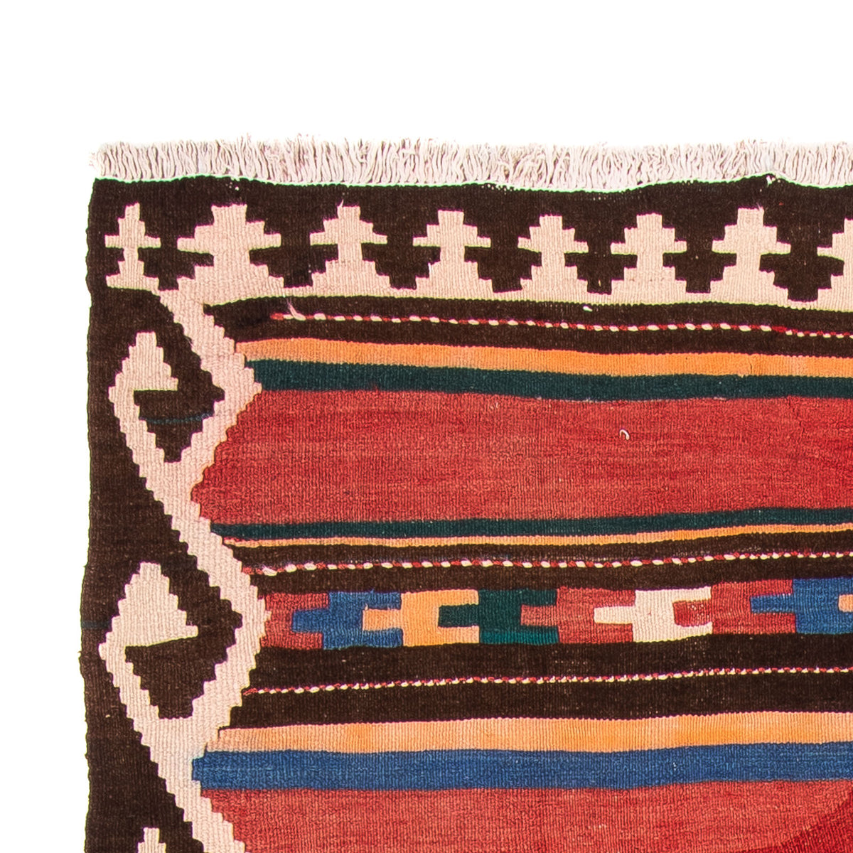 Runner Kelim-matta - gammal - 315 x 150 cm - flerfärgad