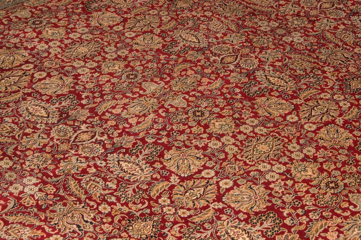 Sidenmatta - Kashmir Silk - 311 x 211 cm - röd