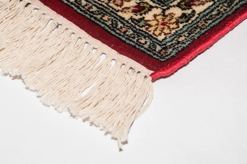 Sidenmatta - Kashmir Silk - 311 x 211 cm - röd