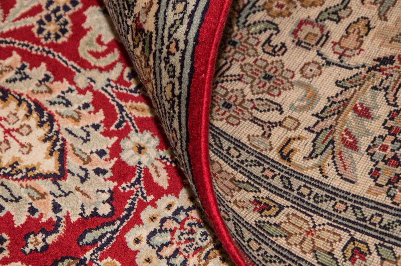 Sidenmatta - Kashmir Silk - 311 x 211 cm - röd