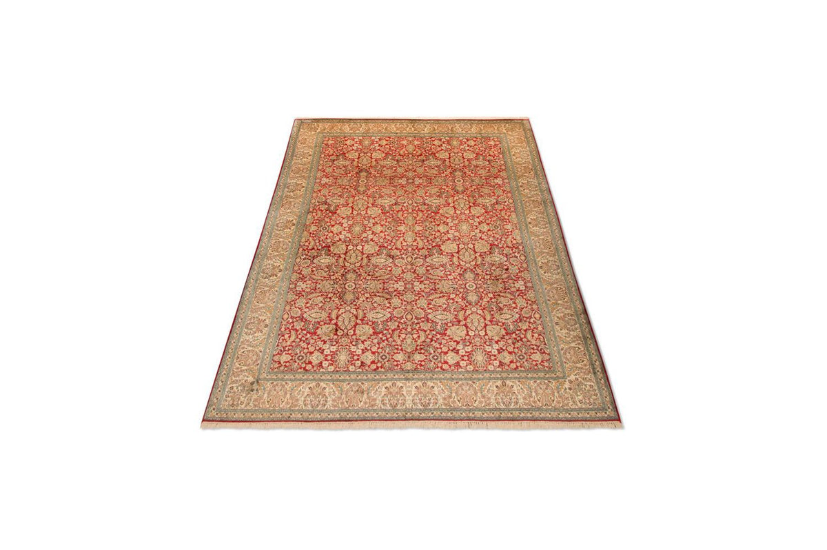 Sidenmatta - Kashmir Silk - 311 x 211 cm - röd