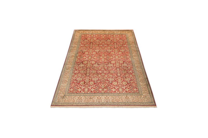 Sidenmatta - Kashmir Silk - 311 x 211 cm - röd