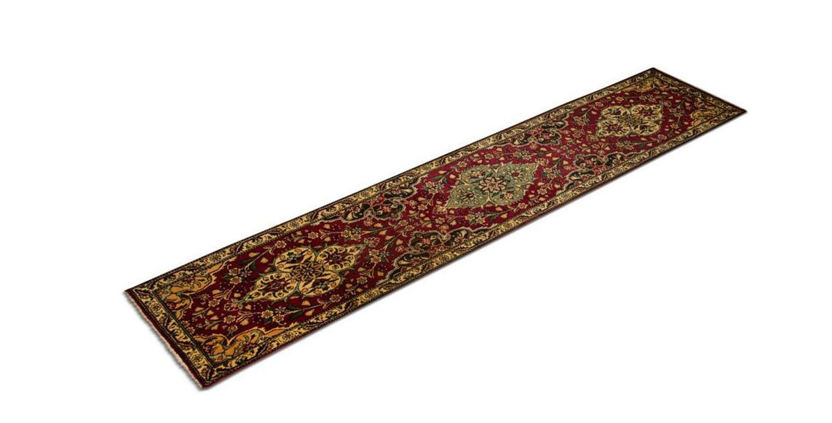 Runner Persisk matta - Tabriz - 385 x 73 cm - röd