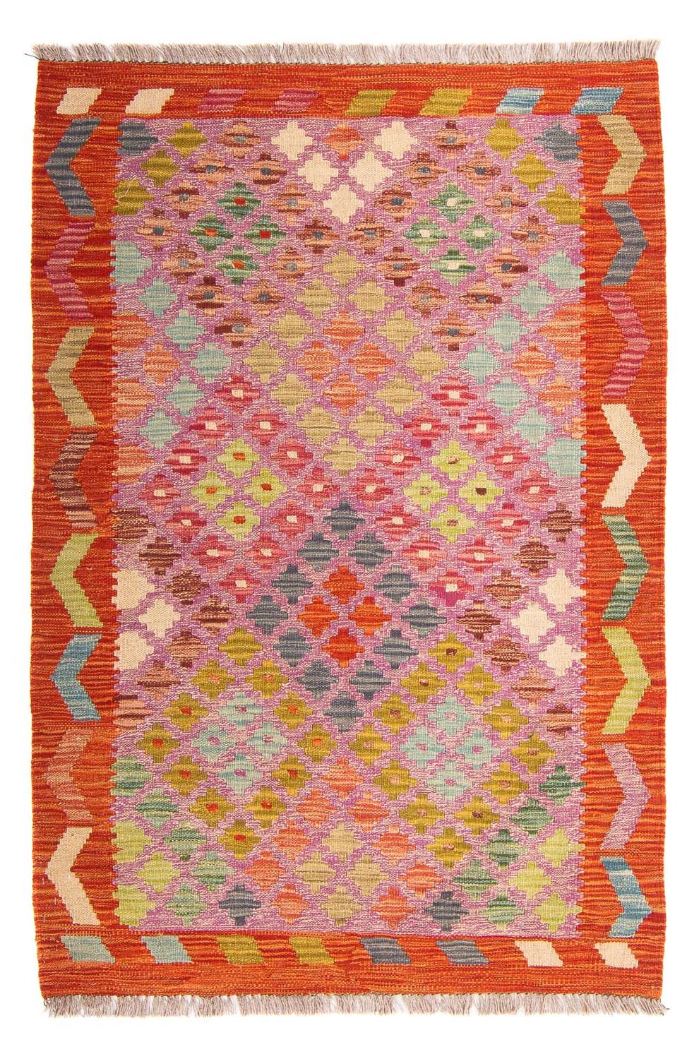 Kelim Carpet - Splash - 147 x 101 cm - flerfärgad