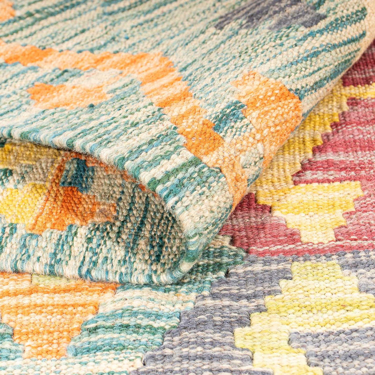 Kelim Carpet - Splash - 154 x 102 cm - flerfärgad