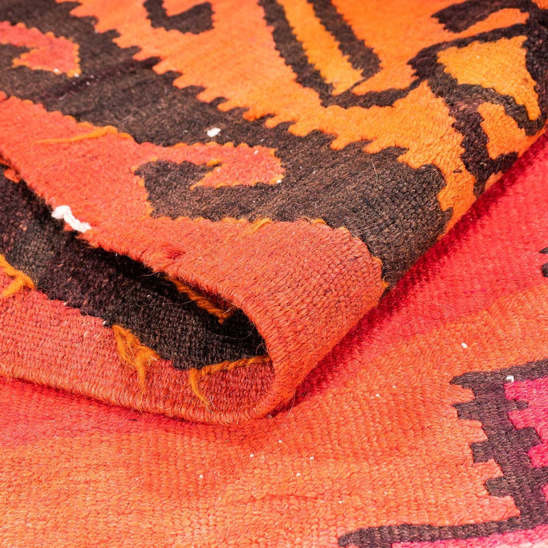 Runner Kelim-matta - gammal - 380 x 180 cm - flerfärgad