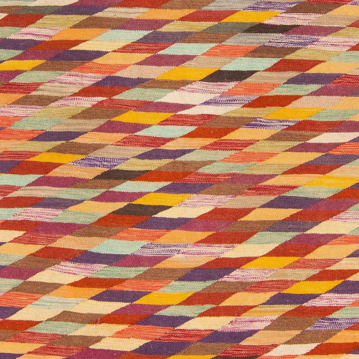 Kelim matta - trendig - 215 x 166 cm - flerfärgad