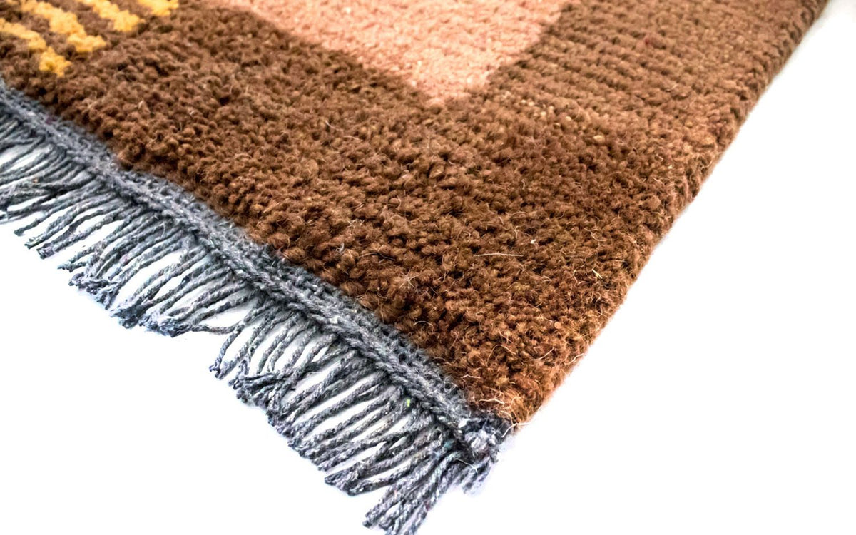 Nepal mattan - 140 x 70 cm - brun