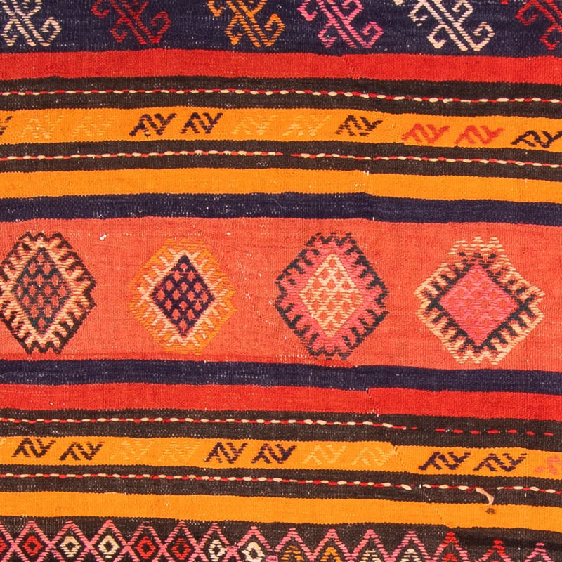 Kelim-matta - gammal - 220 x 150 cm - flerfärgad