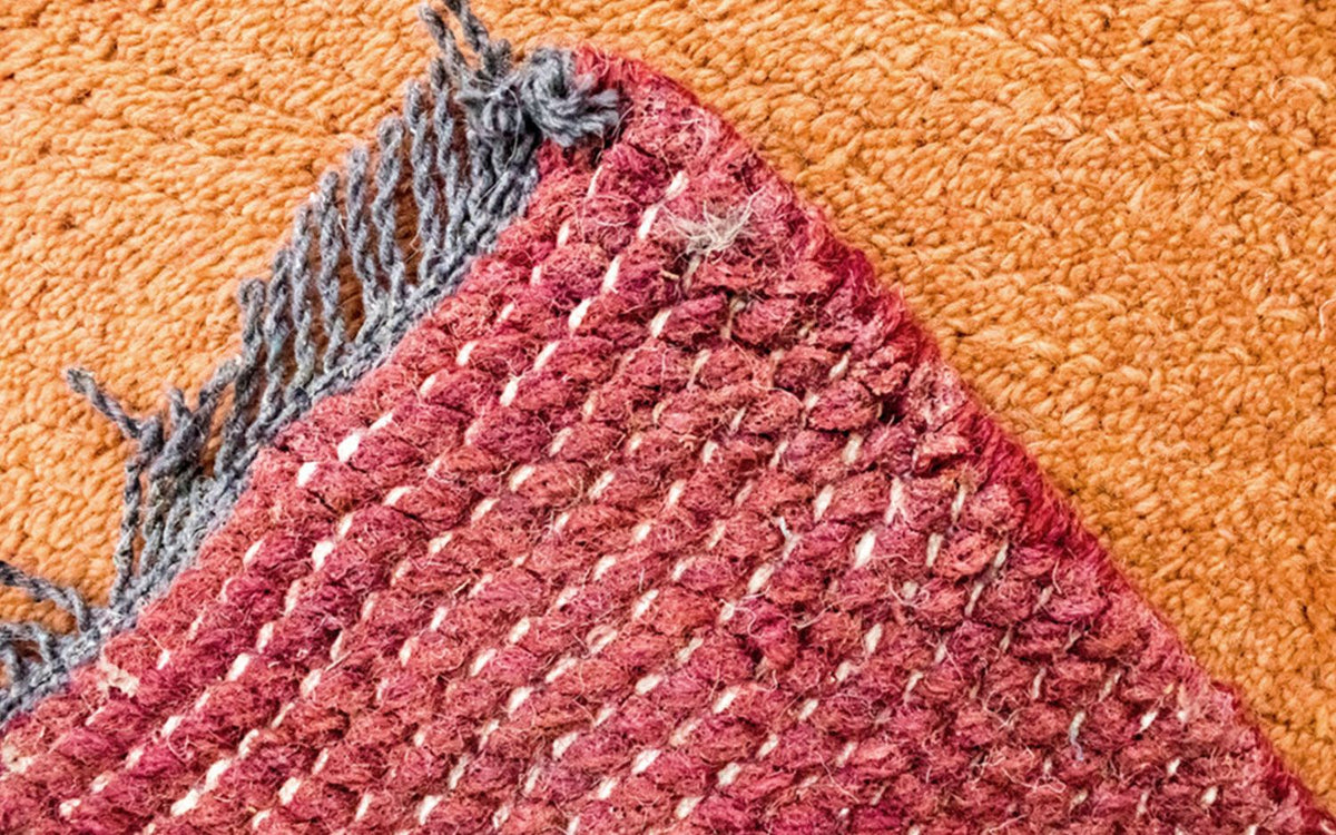 Nepal mattan - 140 x 70 cm - orange