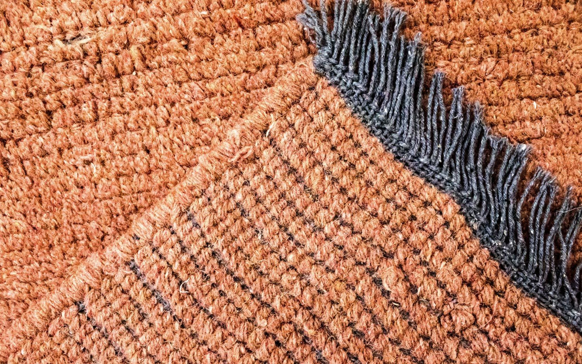 Nepal mattan - 140 x 70 cm - brun