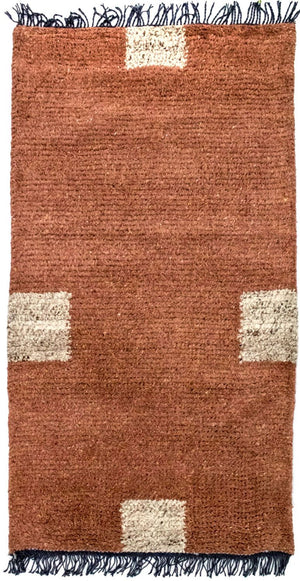 Nepal mattan - 140 x 70 cm - brun