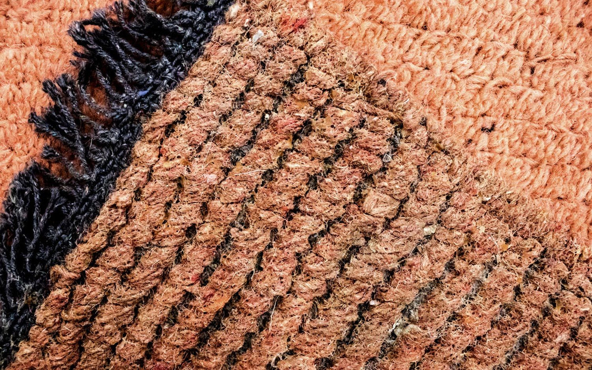 Nepal mattan - 140 x 70 cm - brun