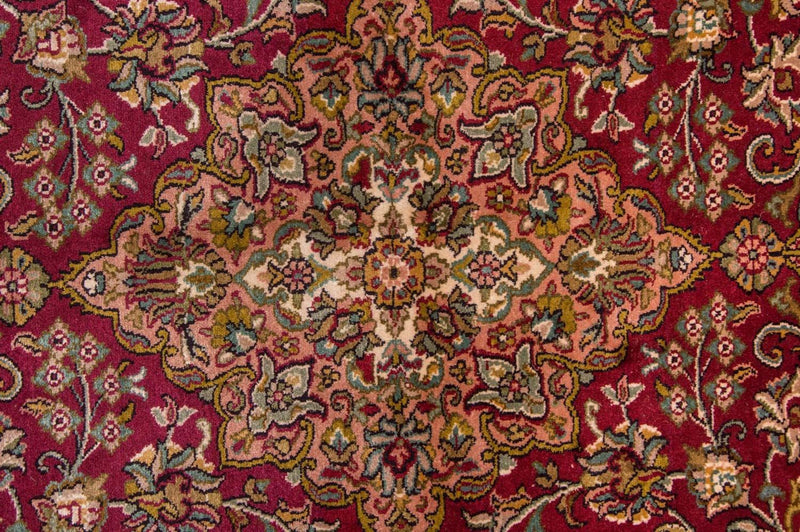 Sidenmatta - Kashmir Silk - 218 x 157 cm - röd