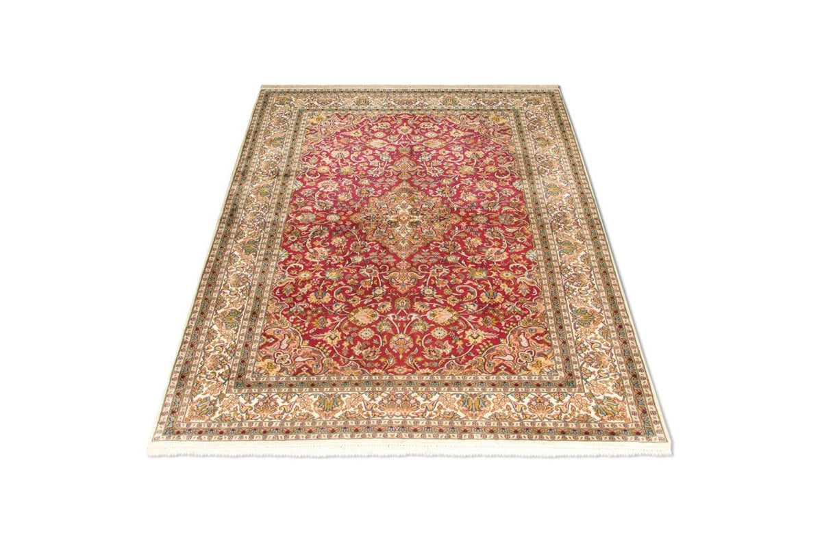 Sidenmatta - Kashmir Silk - 218 x 157 cm - röd