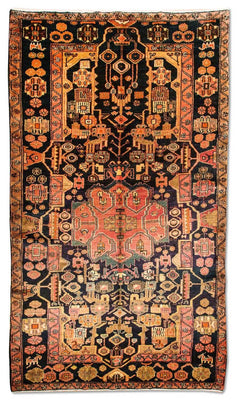 Persisk matta - Nomadic - 306 x 158 cm - mörkblå