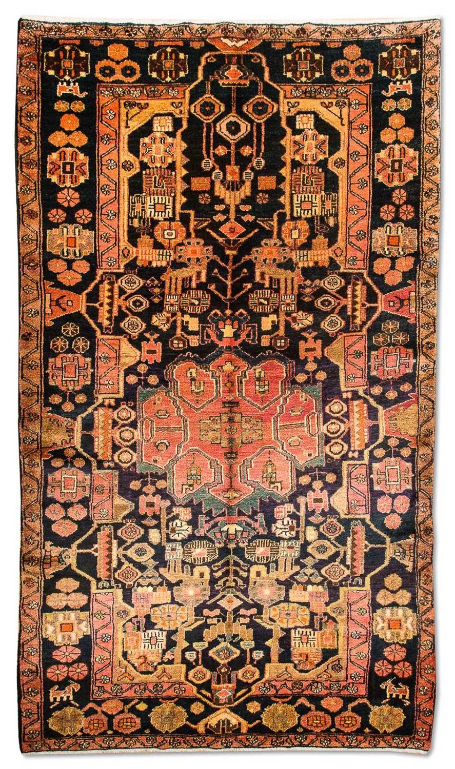 Persisk matta - Nomadic - 306 x 158 cm - mörkblå