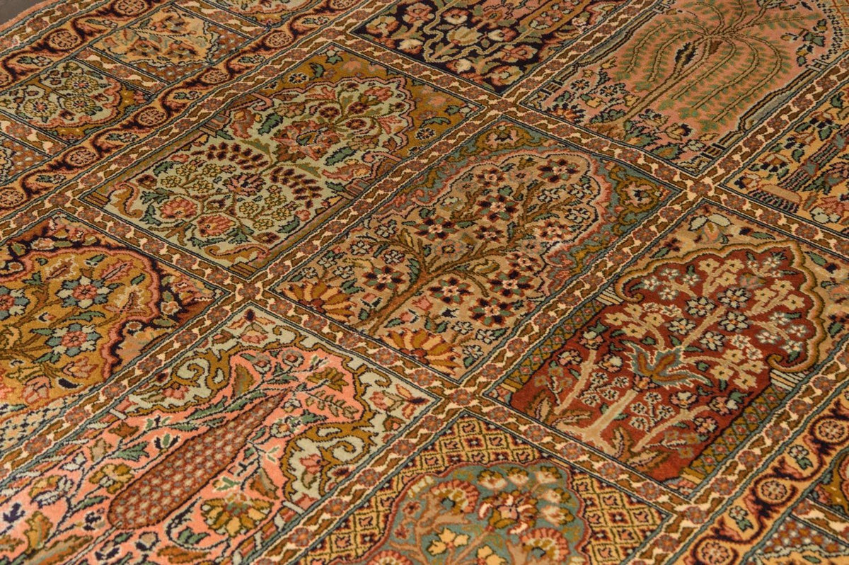 Sidenmatta - Kashmir Silk - 184 x 124 cm - flerfärgad