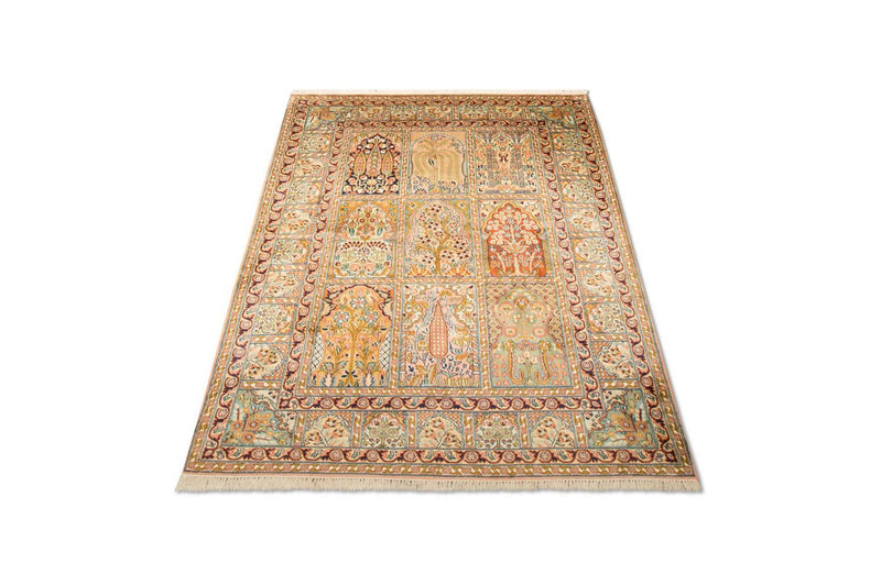 Sidenmatta - Kashmir Silk - 184 x 124 cm - flerfärgad