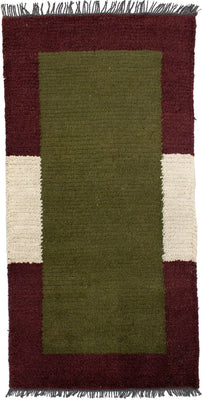 Nepal mattan - 140 x 70 cm - grön