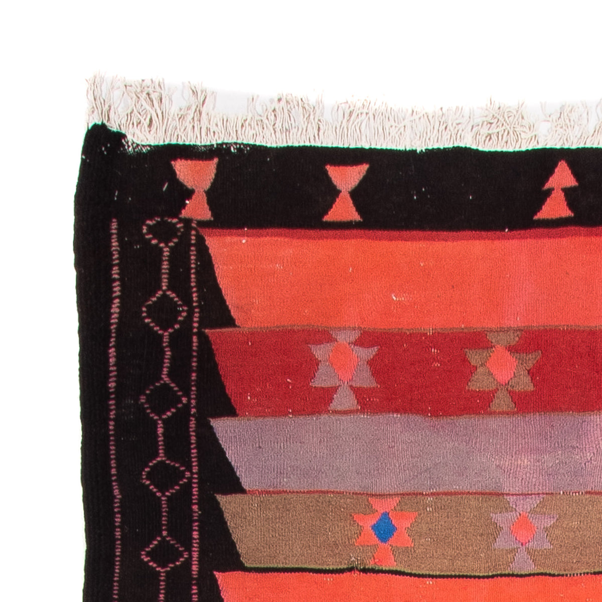 Runner Kelim-matta - gammal - 330 x 135 cm - flerfärgad