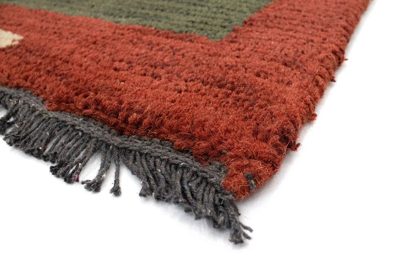 Nepal mattan - 140 x 70 cm - grön