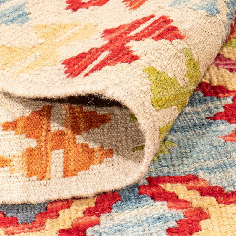 Kelim Carpet - Splash - 199 x 156 cm - flerfärgad