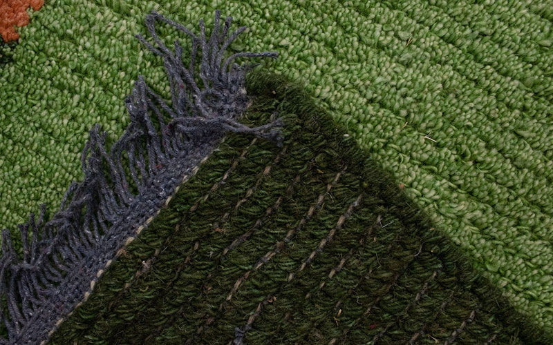 Nepal mattan - 140 x 70 cm - grön