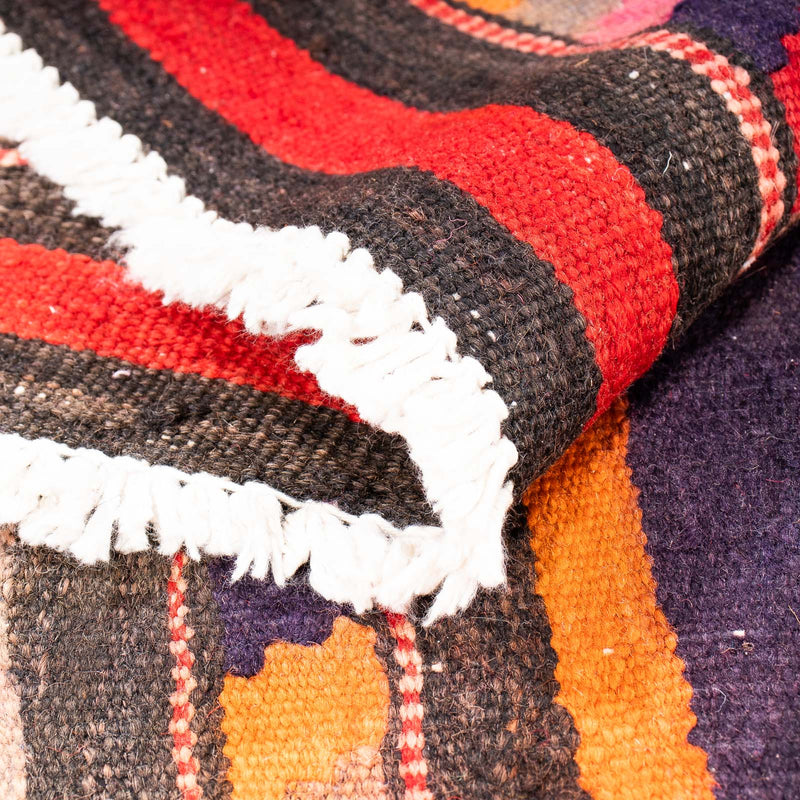 Runner Kelim-matta - gammal - 210 x 75 cm - flerfärgad