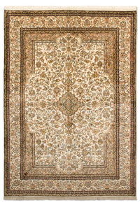 Sidenmatta - Kashmir Silk - 186 x 126 cm - beige