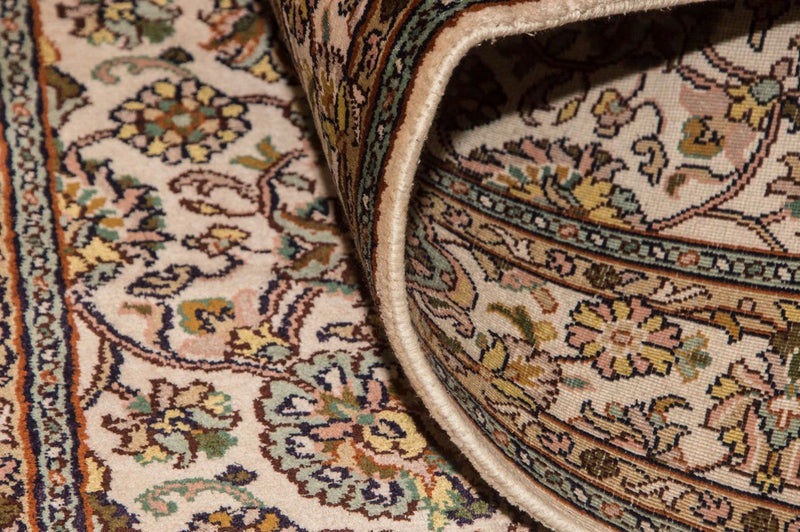 Runner Sidenmatta - Kashmir Silk - 300 x 79 cm - beige