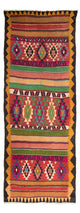 Runner Kelim-matta - gammal - 355 x 140 cm - flerfärgad