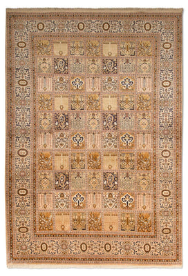 Sidenmatta - Kashmir Silk - 240 x 157 cm - beige