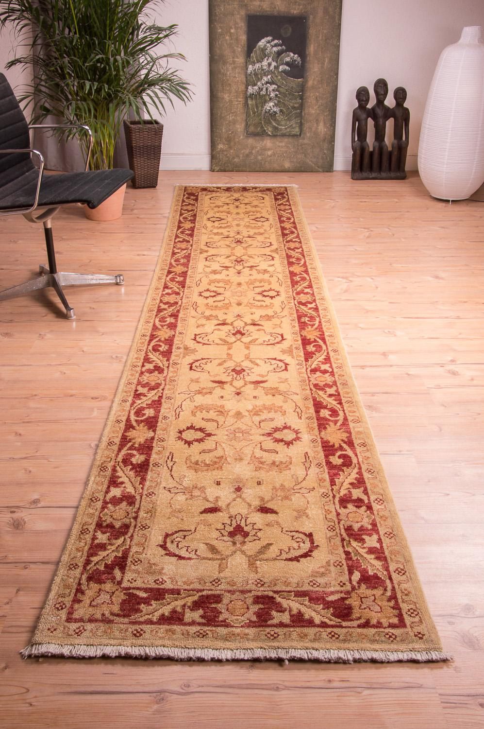 Runner Ziegler Carpet - 378 x 76 cm - beige